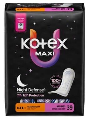 Kotex Maxi Night Defense Overnight Maxi Pads - 39 ct - SEALED!!  health & beauty